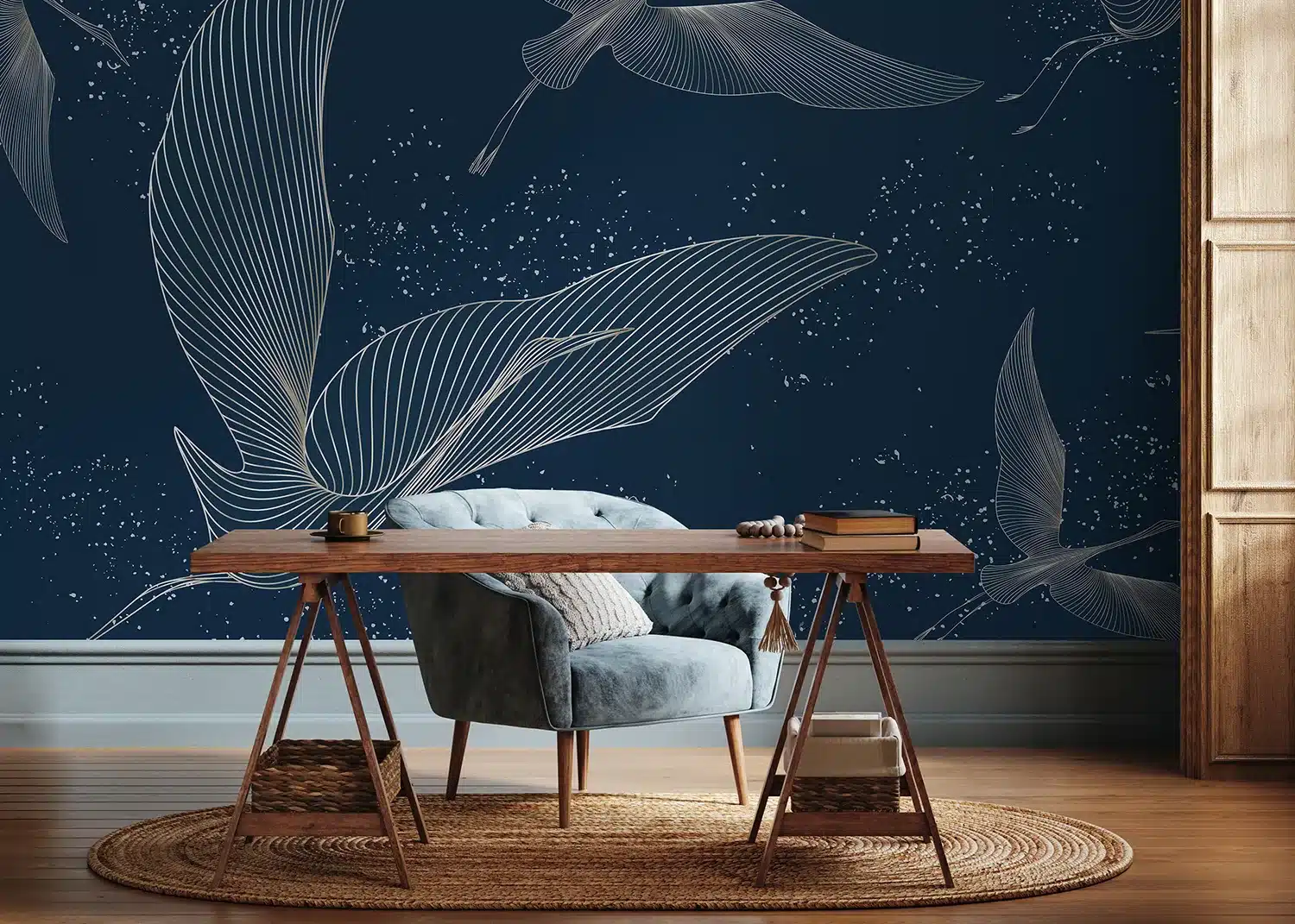 Graphic Cranes | Made-to-Measure Wallpaper | Artlook | FT5P 352013