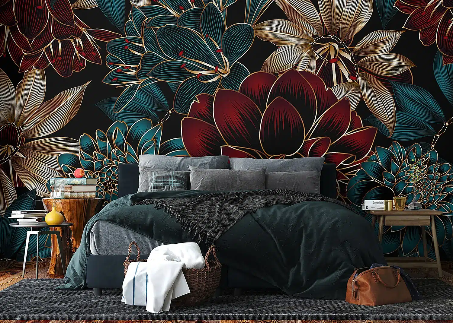 Wall Mural Elegant Dahlia, Made to Measure, FT5P 352015