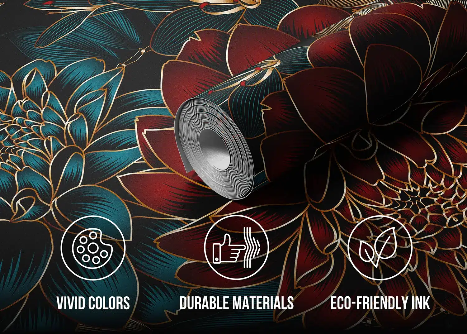 Elegant Dahlia | Made-to-Measure Wallpaper | Artlook | FT5P 352015 4