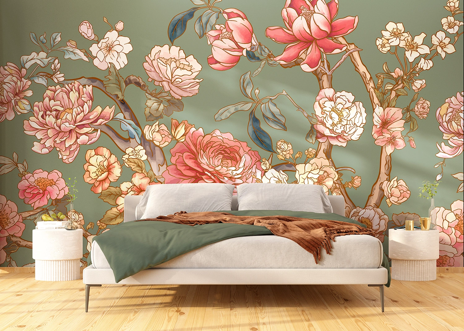 Wall Mural Blossom Trees, Made to Measure, FT5P 352021