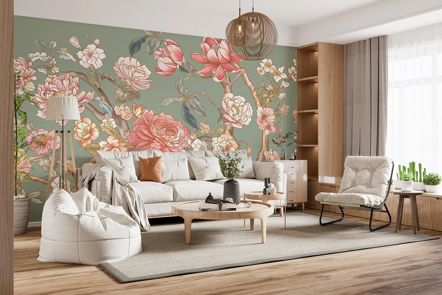 Wall Mural Blossom Trees, Made to Measure, FT5P 352021 3