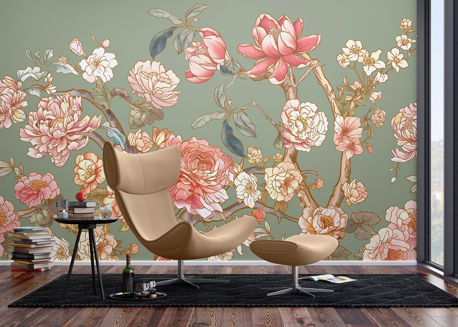 Wall Mural Blossom Trees, Made to Measure, FT5P 352021 4