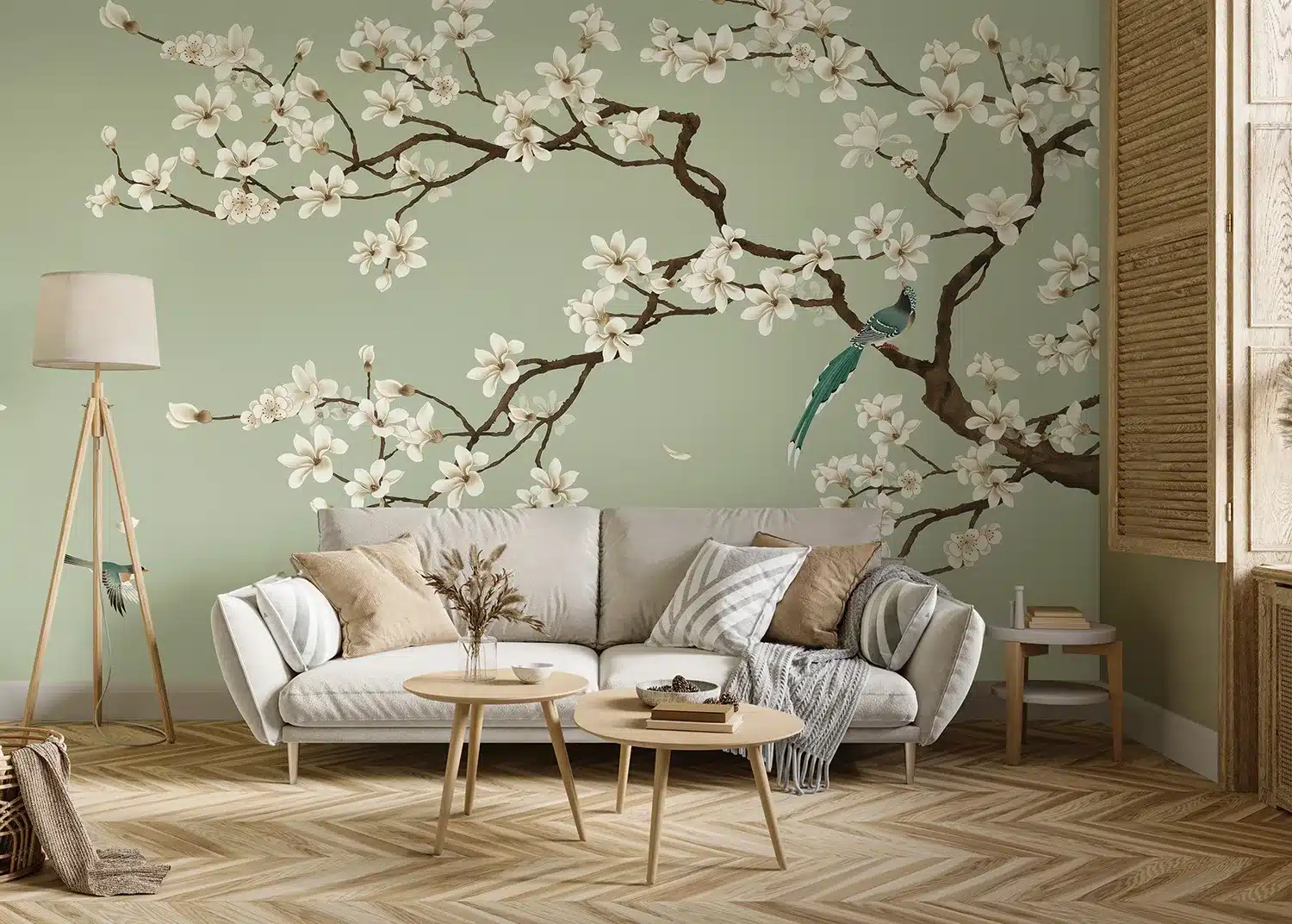 Green Chinoiseri | Made-to-Measure Wallpaper | Artlook | FT5P 352027