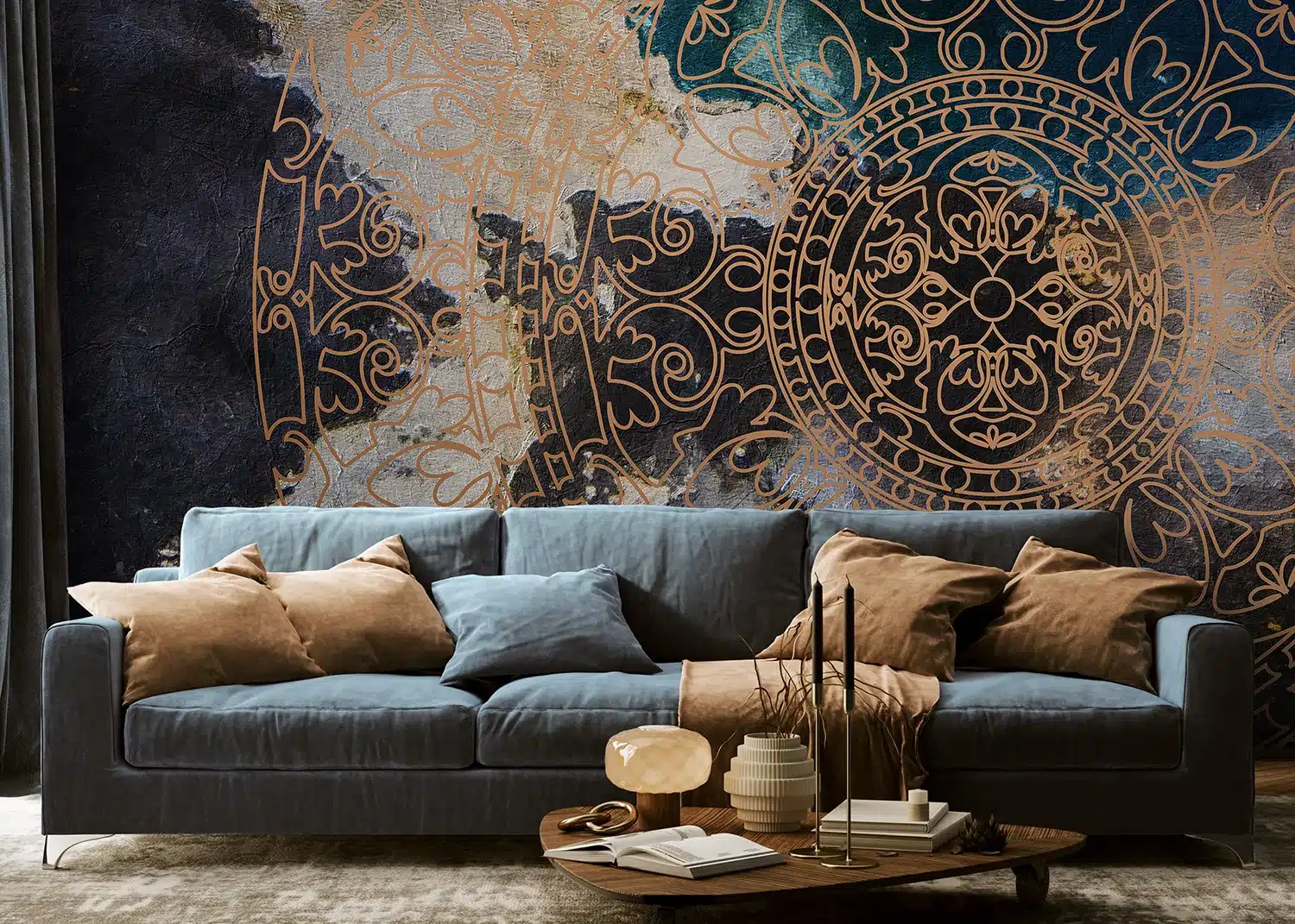 Blue Fumes | Made-to-Measure Wallpaper | Artlook | FT5P 352049 3