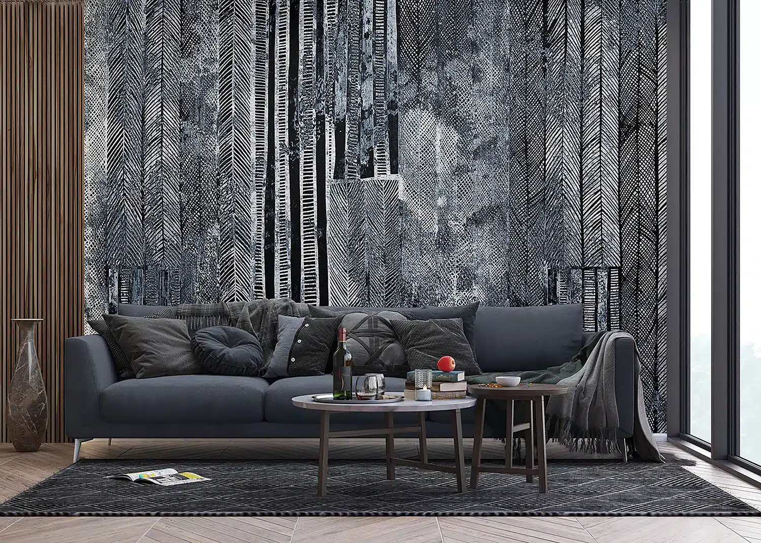 Grunge Tires | Made-to-Measure Wallpaper | Artlook | FT5P 352055 2