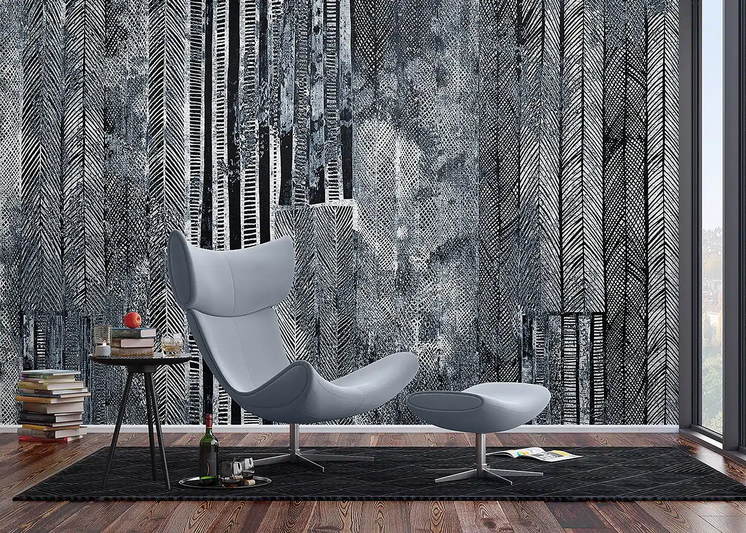 Grunge Tires | Made-to-Measure Wallpaper | Artlook | FT5P 352055 3