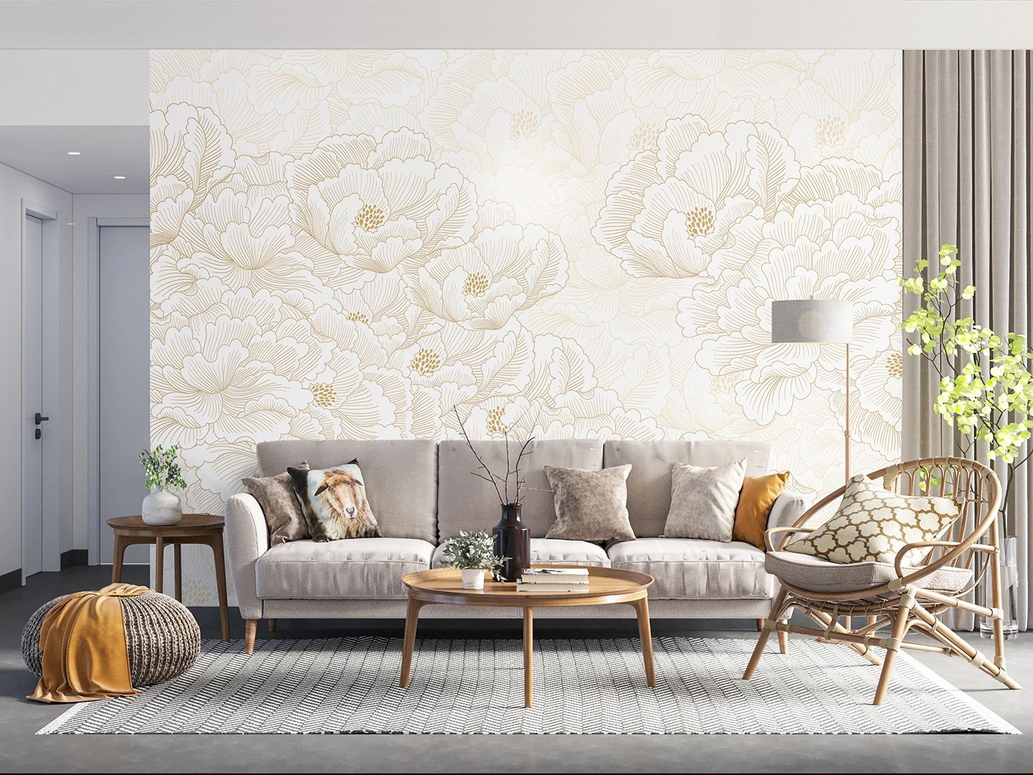Wall Mural Japanese Bloom, Made to Measure, FT5P 352057 2