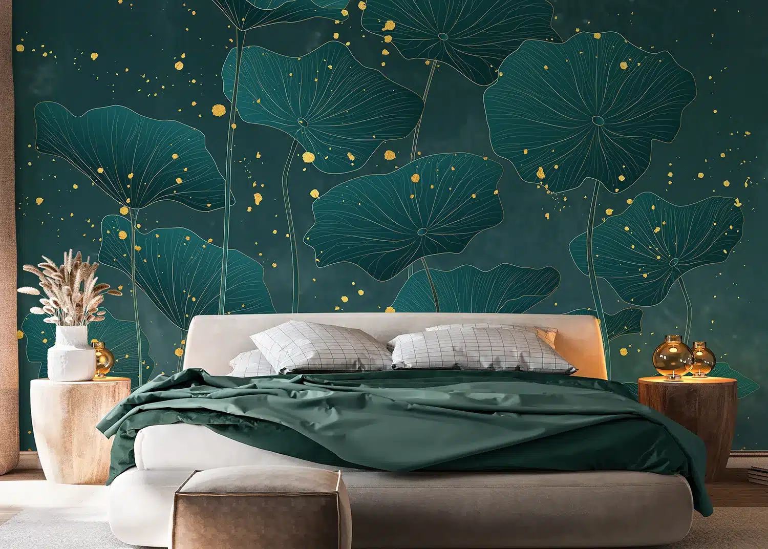 Lotus Leaves | Made-to-Measure Wallpaper | Artlook | FT5P 352063 2