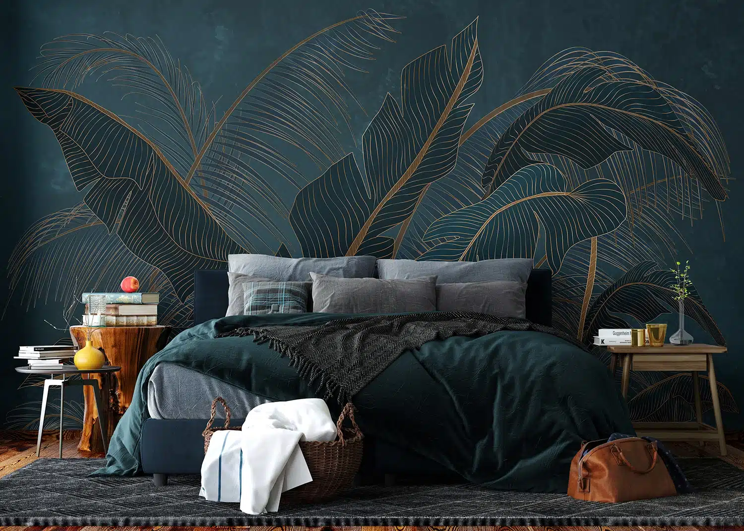 Wall Mural Exotics Palm Leaves, Made to Measure, FT5P 352073