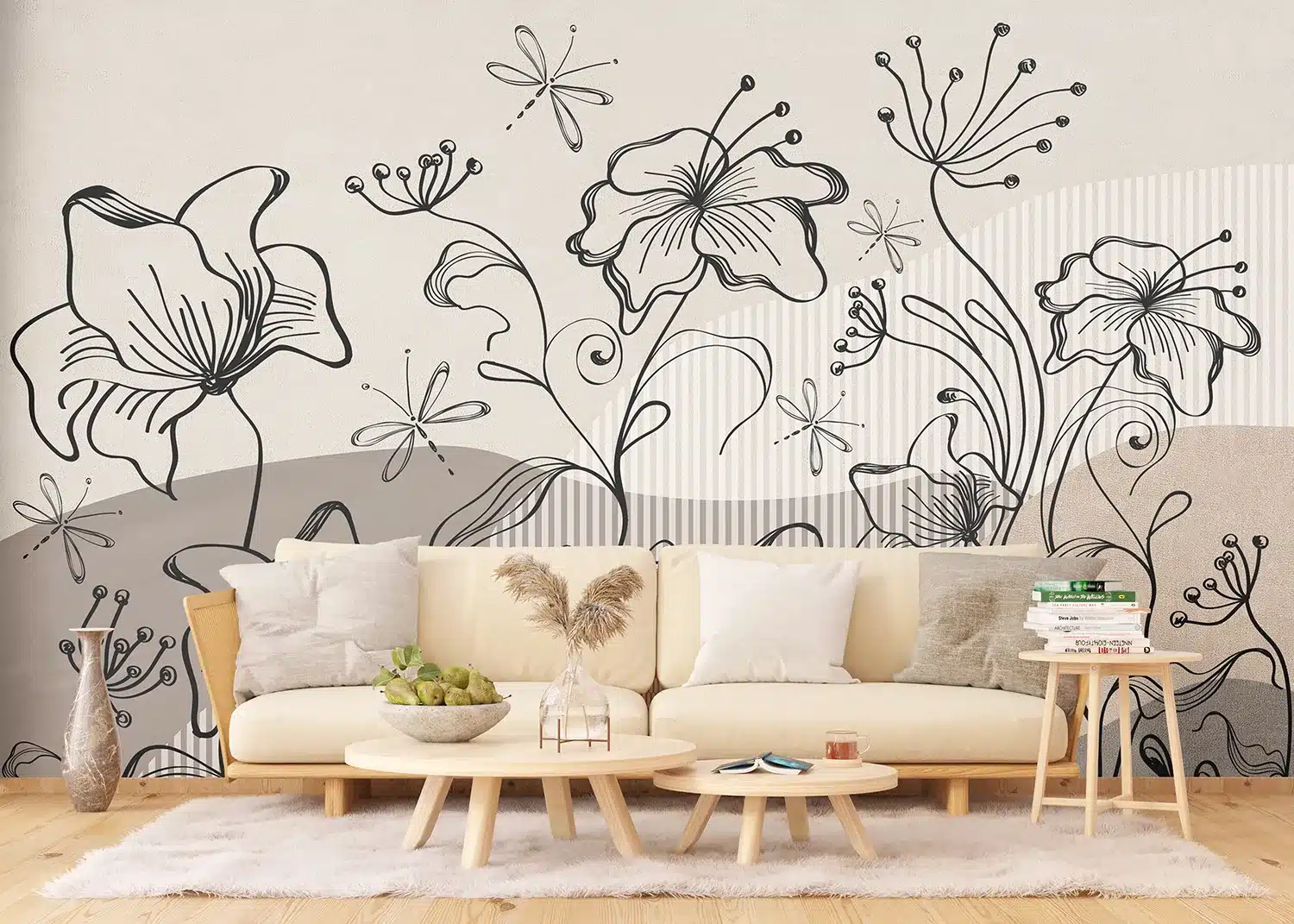 Abstract Botanical Flow | Made-to-Measure Wallpaper | Artlook | FT5P 352075