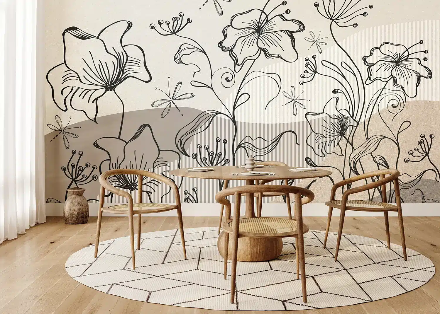 Abstract Botanical Flow | Made-to-Measure Wallpaper | Artlook | FT5P 352075 3