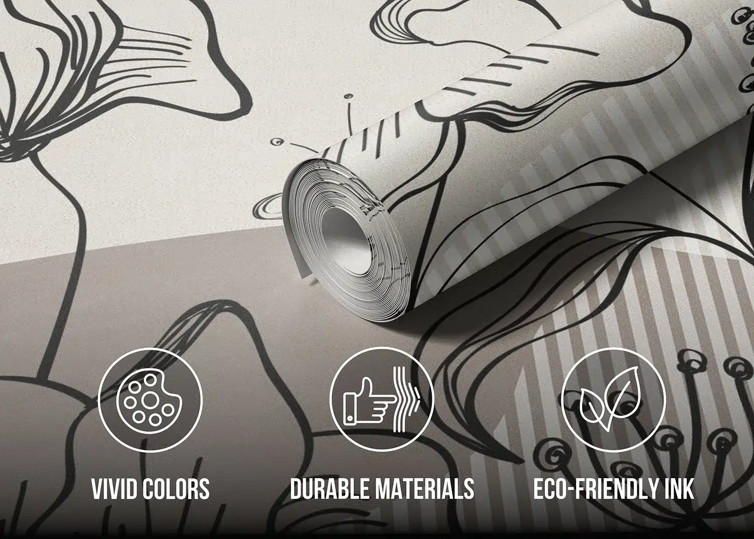 Abstract Botanical Flow | Made-to-Measure Wallpaper | Artlook | FT5P 352075 4