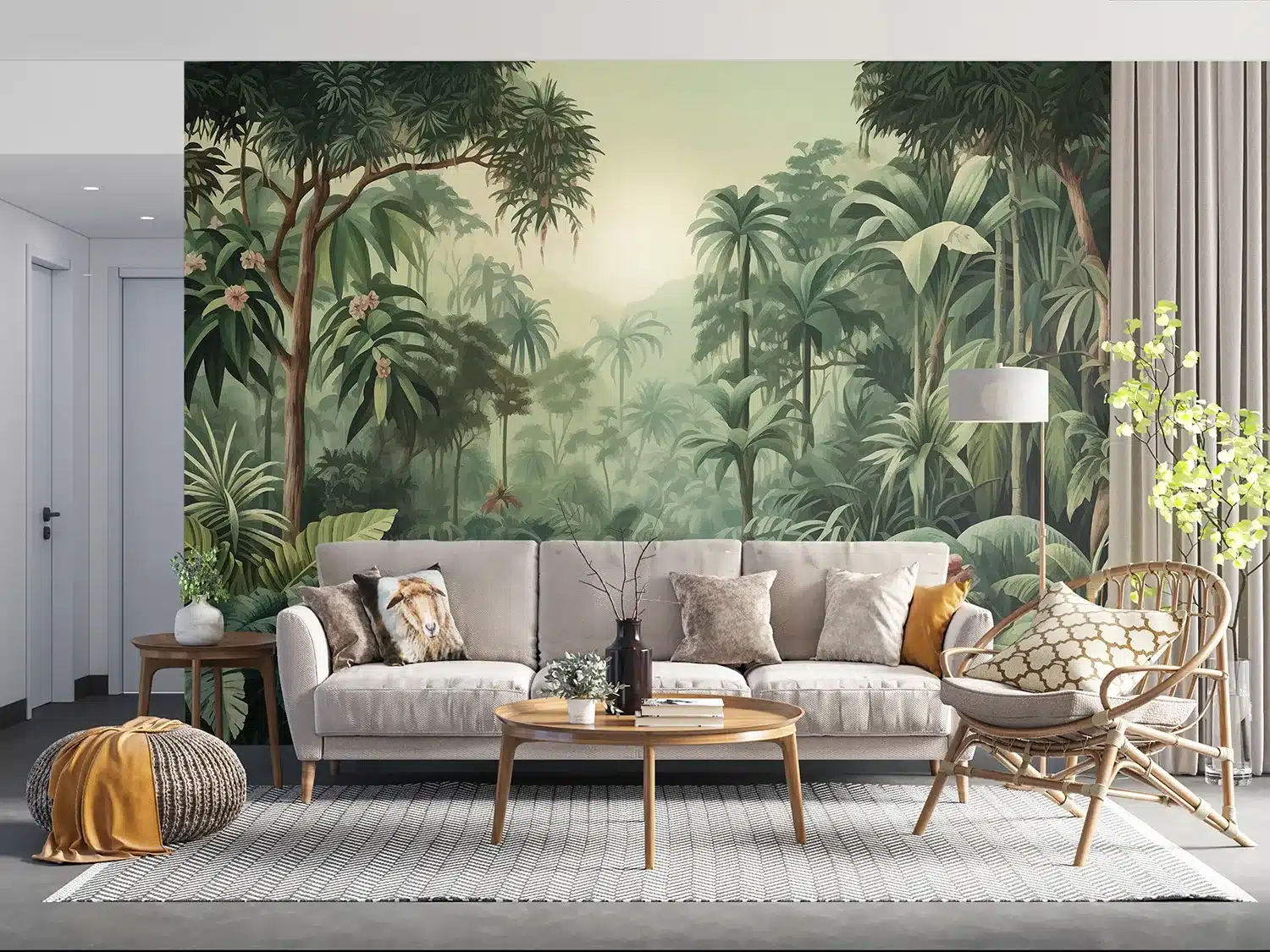 Watercolor Jungle | Made-to-Measure Wallpaper | Artlook | FT5P 352081 2