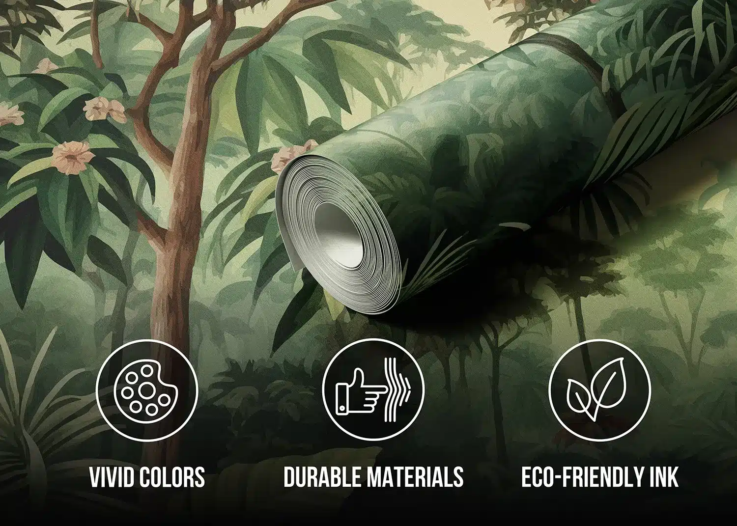 Watercolor Jungle | Made-to-Measure Wallpaper | Artlook | FT5P 352081 6