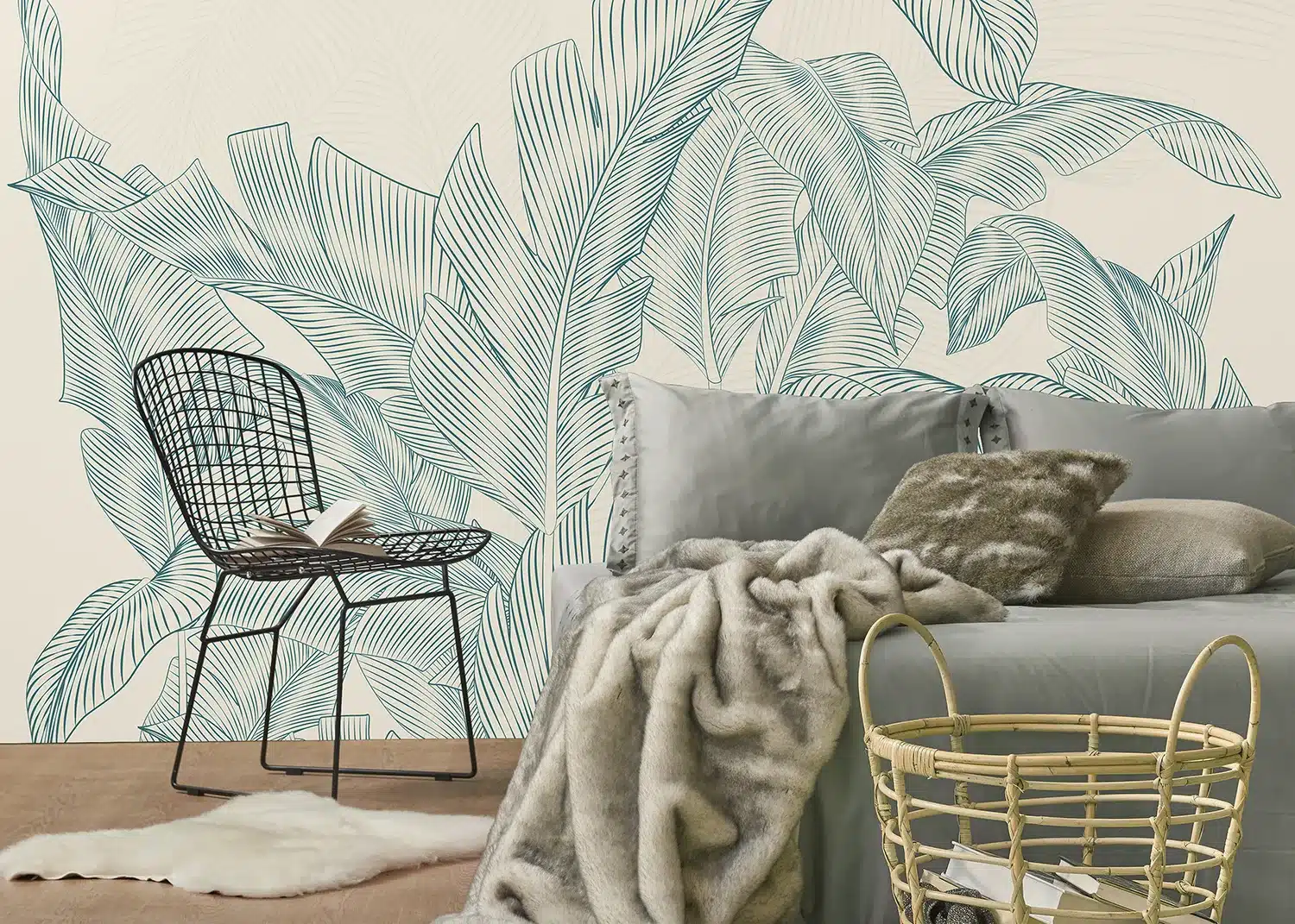 Subtle Palms | Made-to-Measure Wallpaper | Artlook | FT5P 352087 2