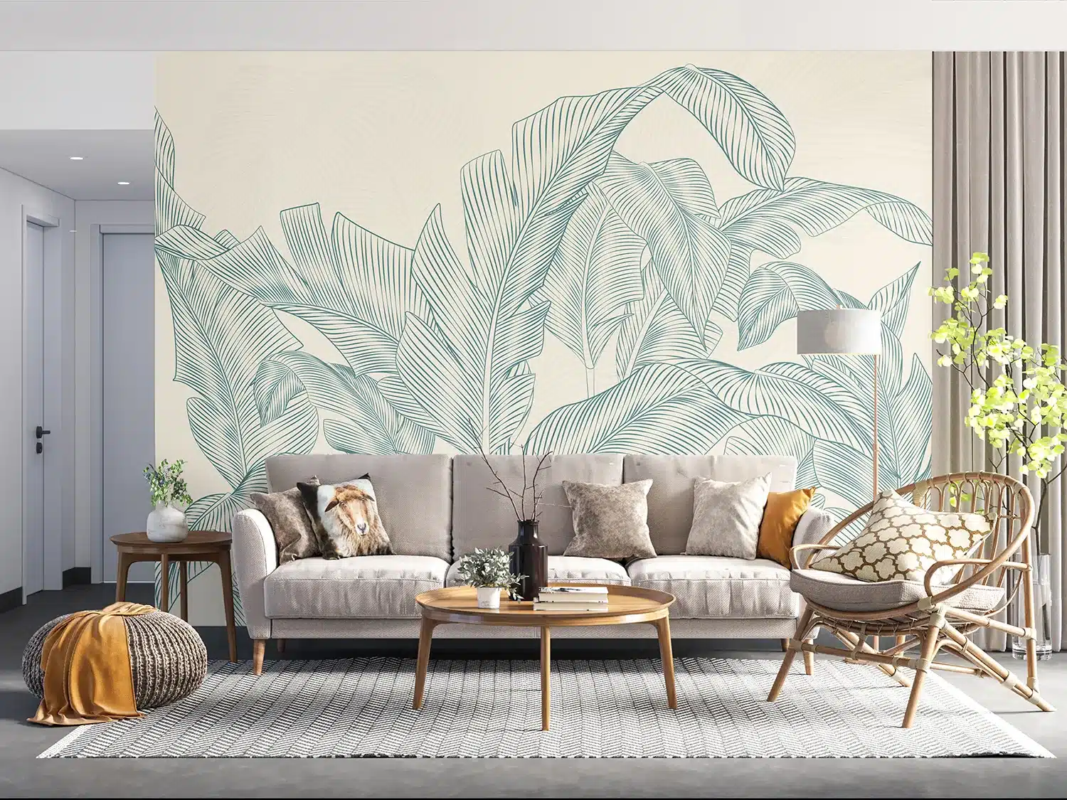 Subtle Palms | Made-to-Measure Wallpaper | Artlook | FT5P 352087 3