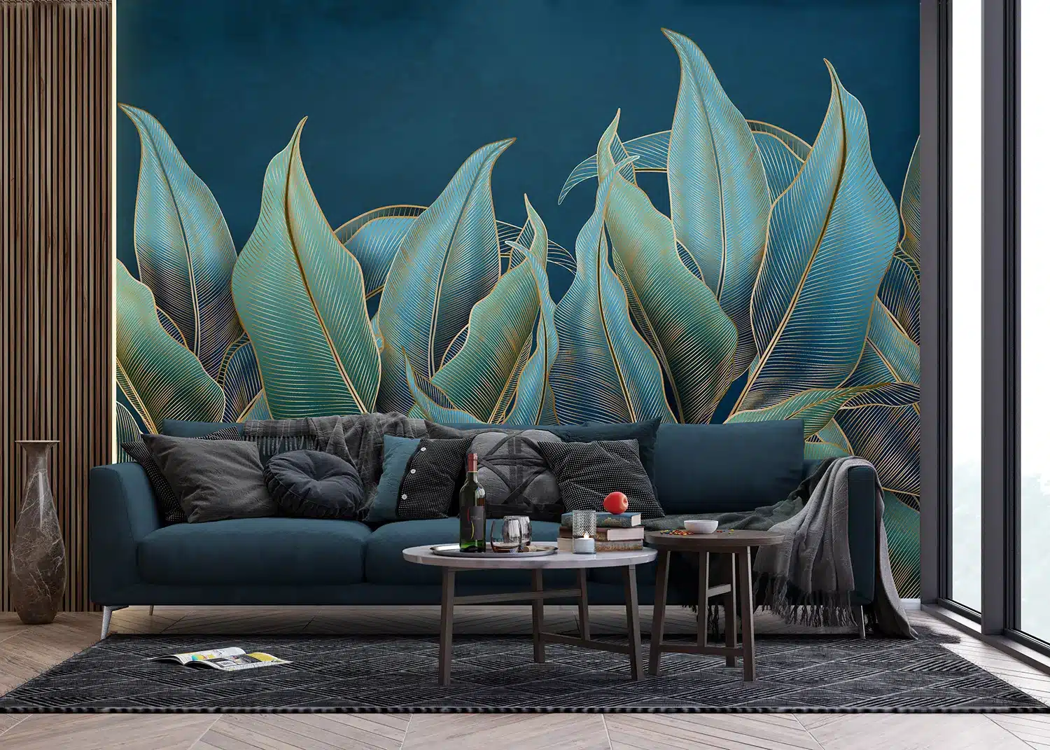 Golden Palms | Made-to-Measure Wallpaper | Artlook | FT5P 352089 2