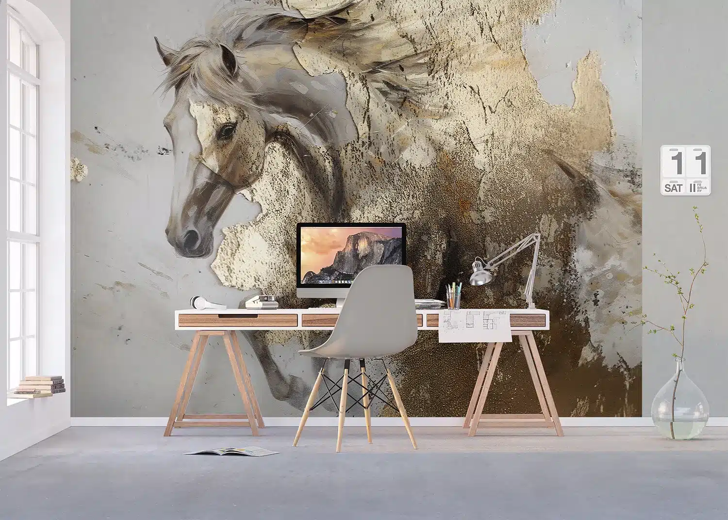 Golden Horse | Made-to-Measure Wallpaper | Artlook | FT5P 352091 2
