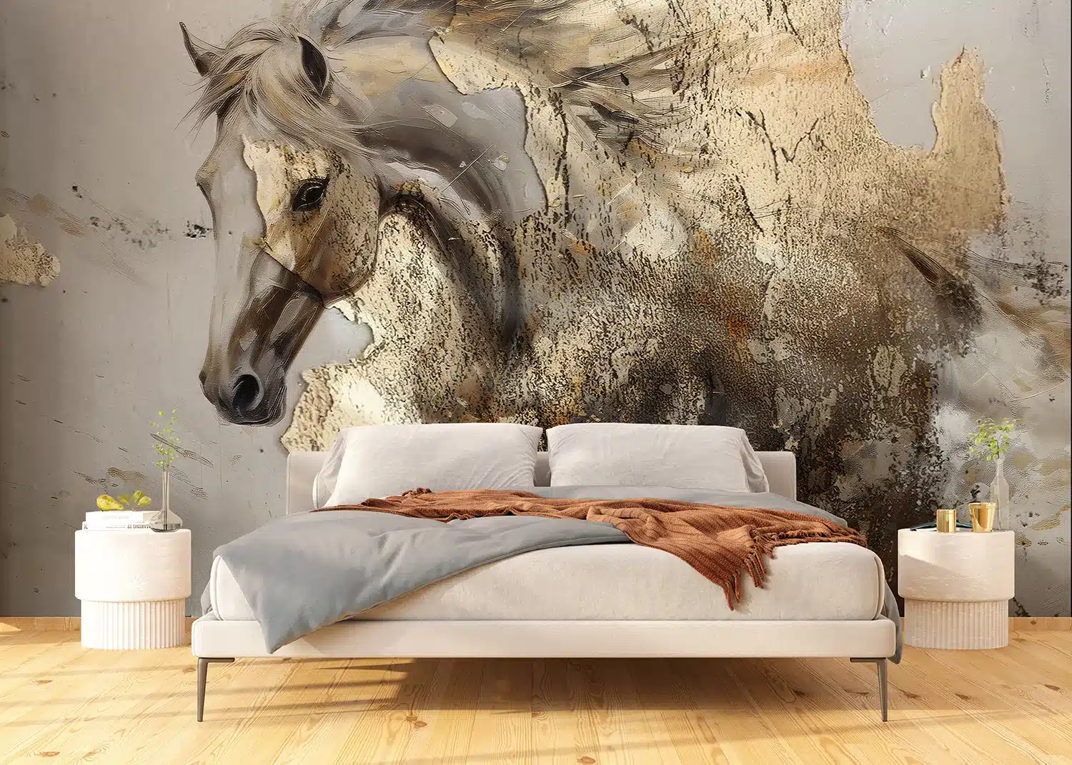 Golden Horse | Made-to-Measure Wallpaper | Artlook | FT5P 352091 3