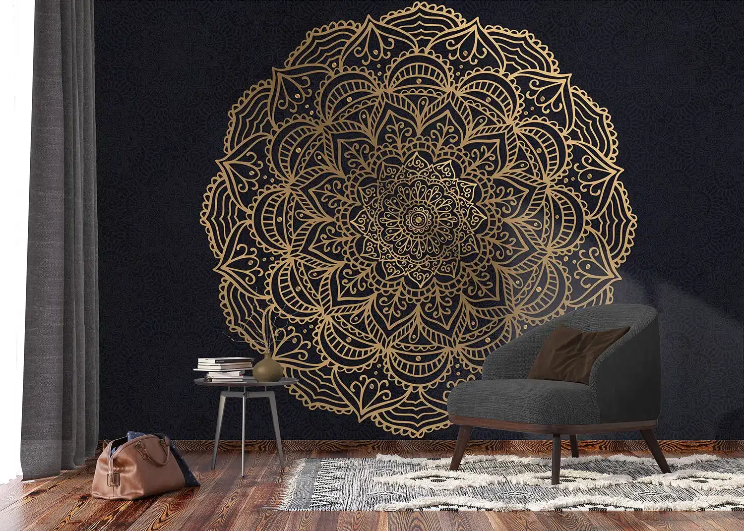 Wall Mural Ornamental Mandala, Made to Measure, FT5P 352099 2