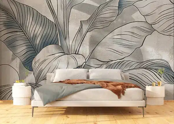 Grunge Leaves | Made-to-Measure Wallpaper | Artlook | FT5P 352103