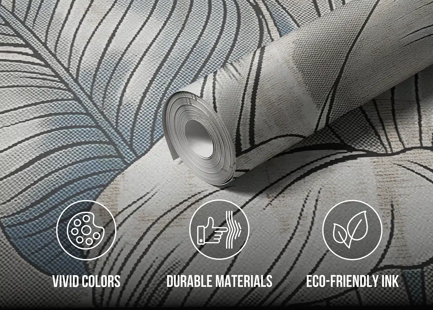 Grunge Leaves | Made-to-Measure Wallpaper | Artlook | FT5P 352103 4