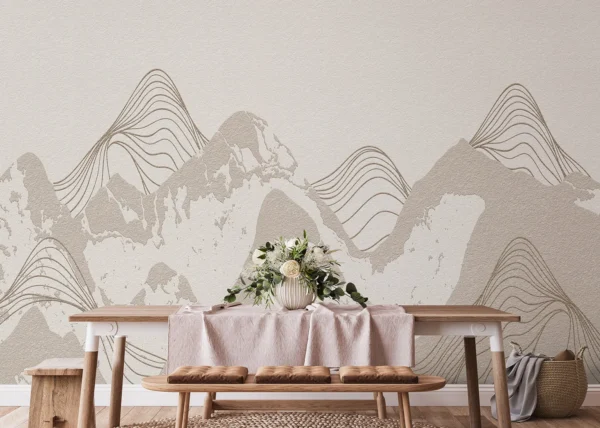 Wall Mural Mountains Landscape, 375 x 270 cm, FT5P 352139