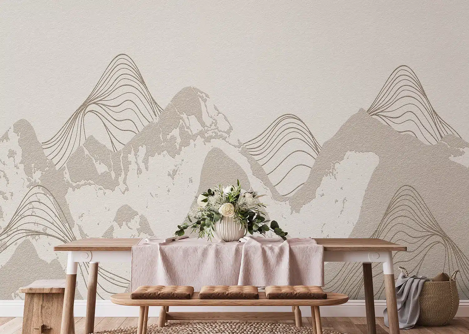 Wall Mural Mountains Landscape, Made to Measure, FT5P 352139