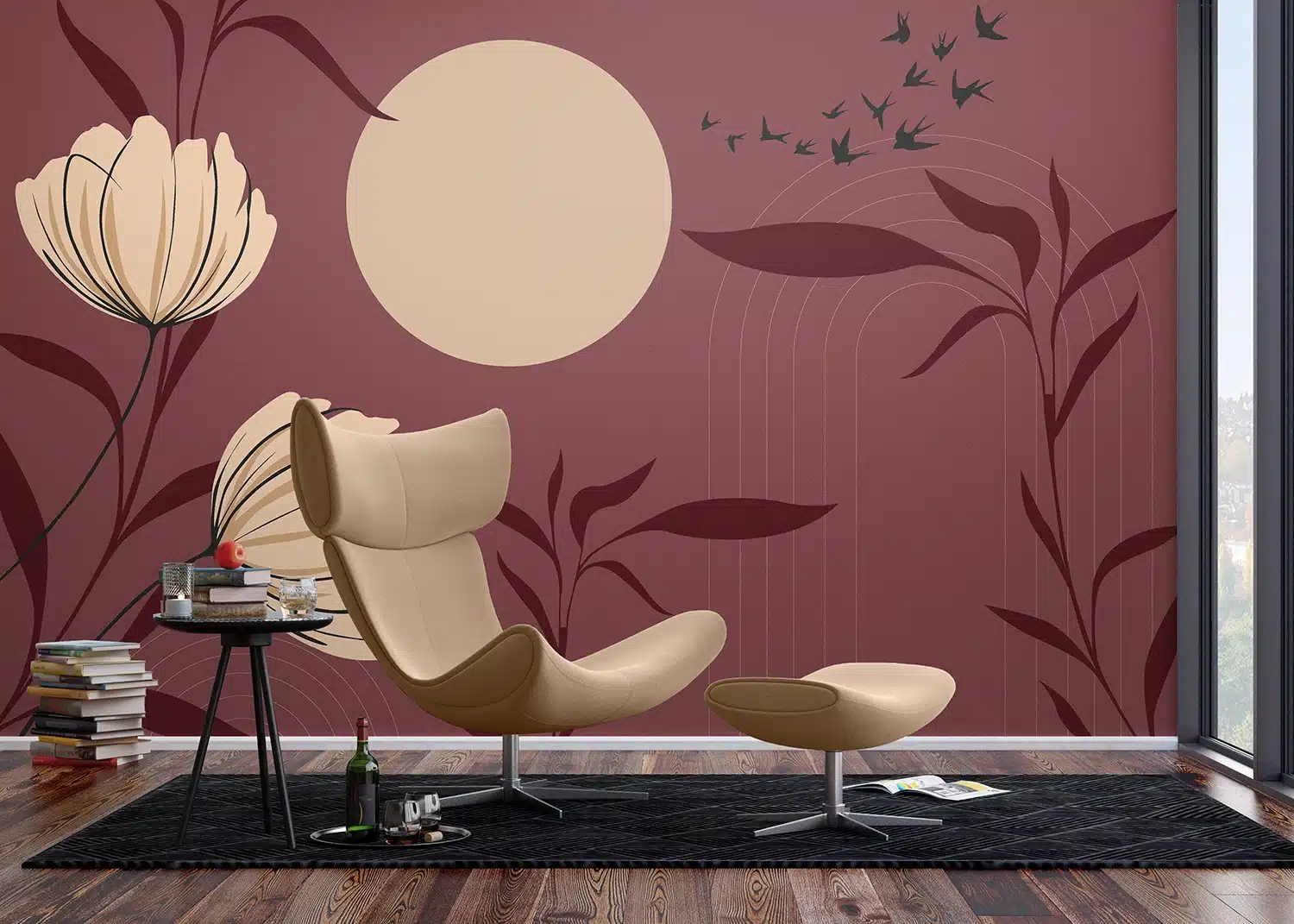 Wall Mural Chinese Garden, Made to Measure, FT5P 352145 3