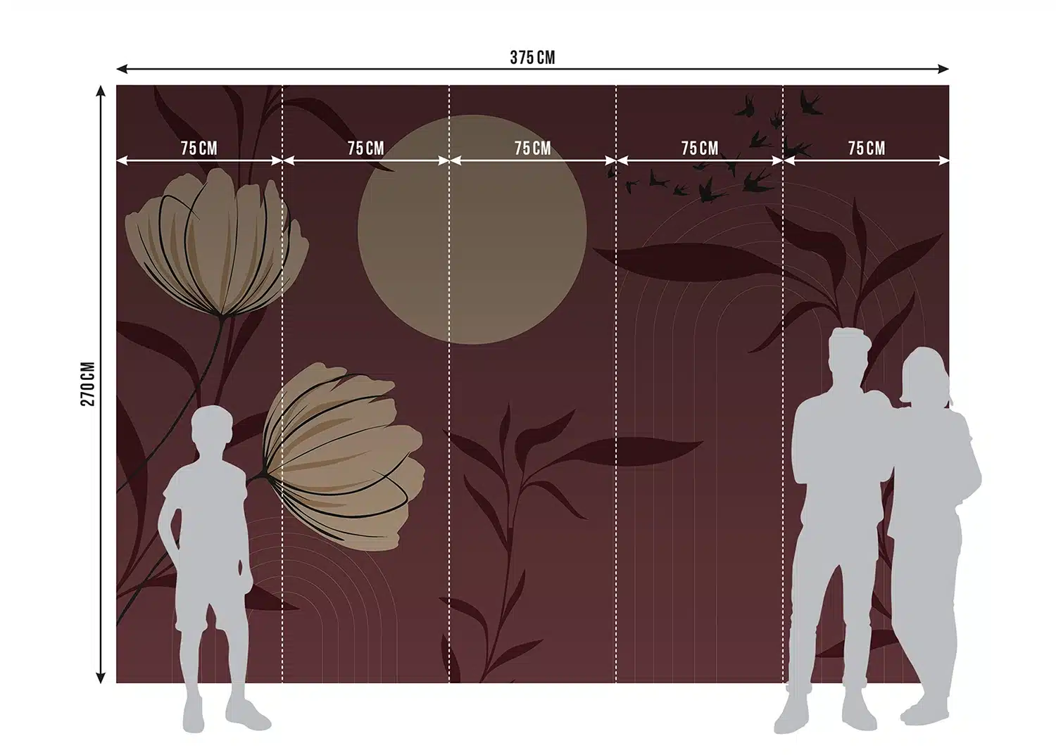 Wall Mural Chinese Garden, Made to Measure, FT5P 352145 6