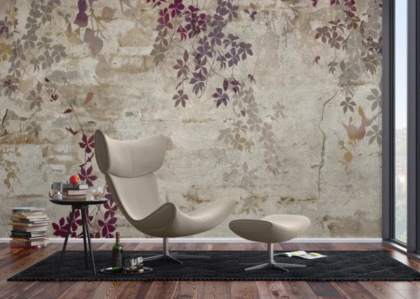 Wall Mural Grunge Botanical Background, 375 x 270 cm, FT5P 352147