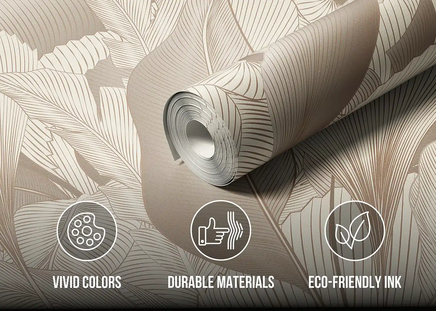 Subtle Leaf Tapestry | Made-to-Measure Wallpaper | Artlook | FT5P 352165 4