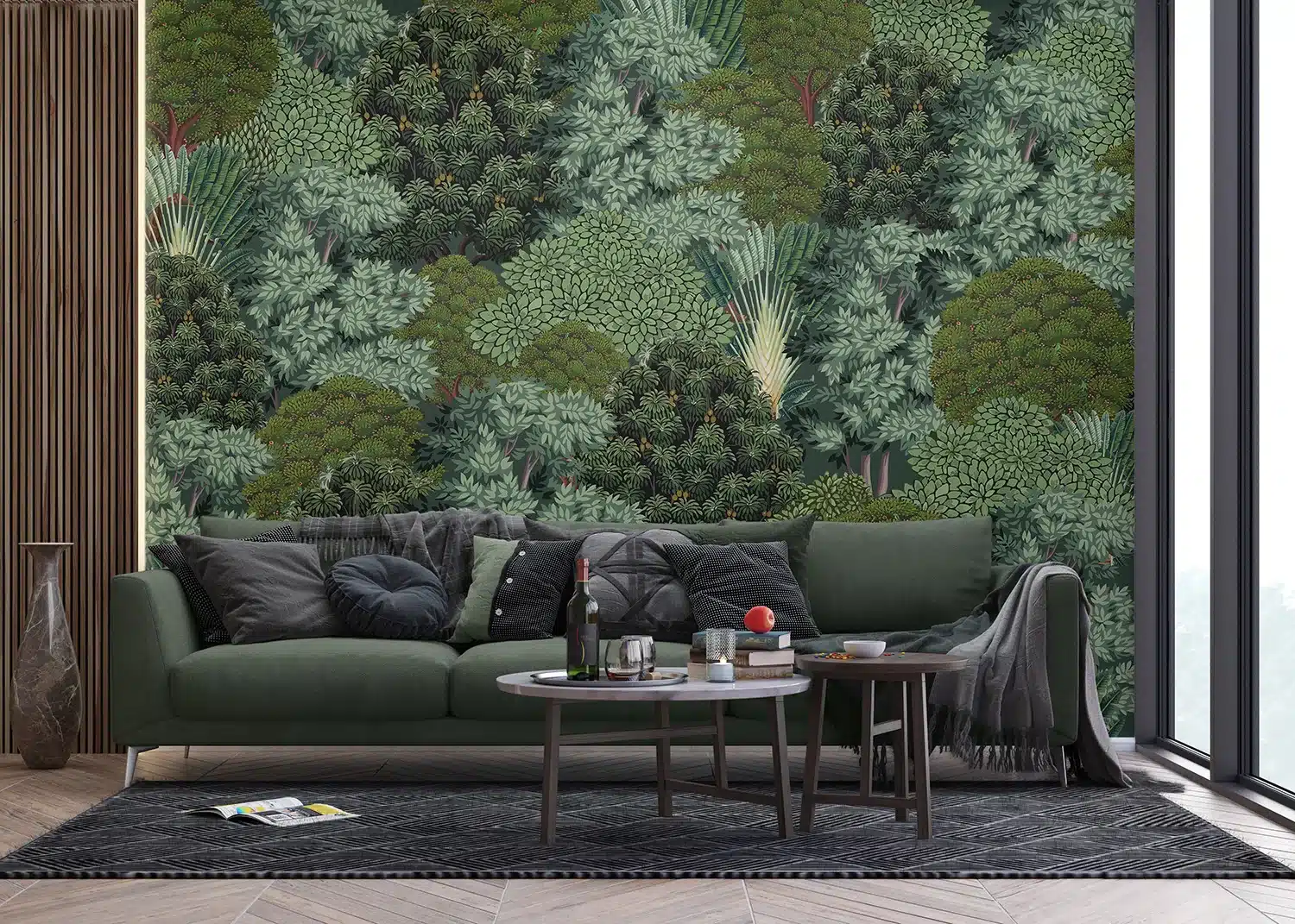 Wall Mural Tree Crowns, Made to Measure, FT5P 352169