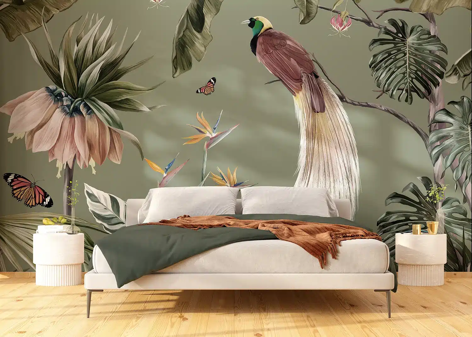 Peacock in the Jungle | Made-to-Measure Wallpaper | Artlook | FT5P 352171 3
