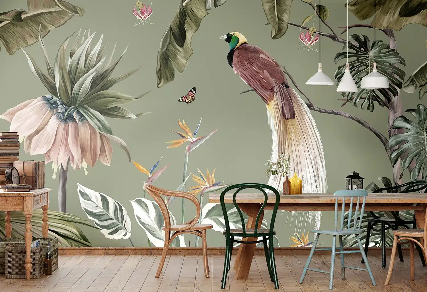 Peacock in the Jungle | Made-to-Measure Wallpaper | Artlook | FT5P 352171 4