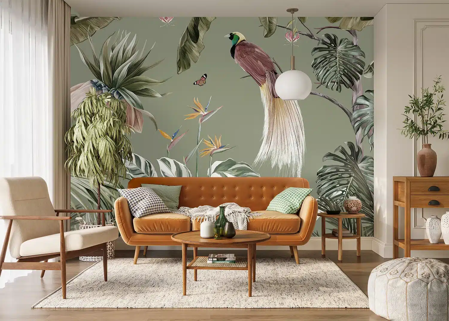 Peacock in the Jungle | Made-to-Measure Wallpaper | Artlook | FT5P 352171 5