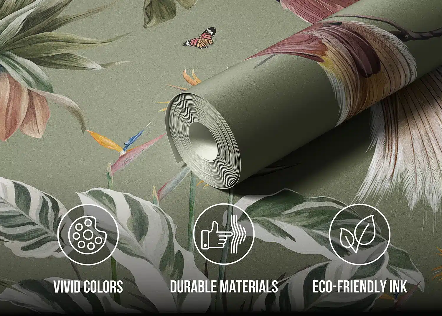 Peacock in the Jungle | Made-to-Measure Wallpaper | Artlook | FT5P 352171 6