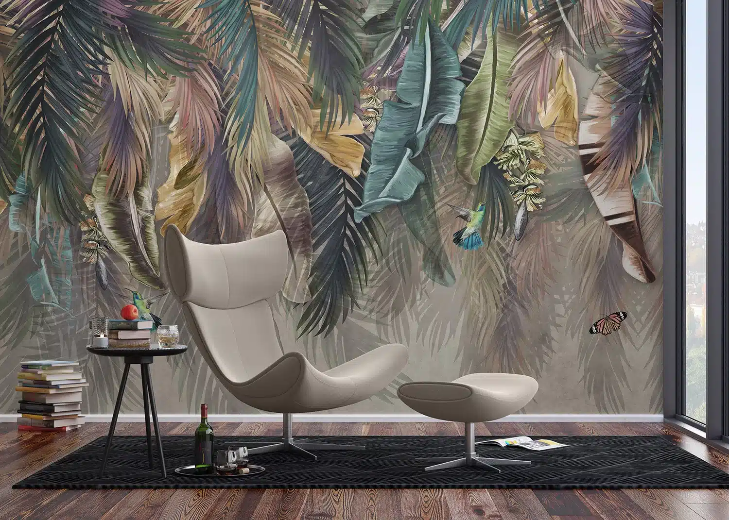 Wall Mural Feathers, Made to Measure, FT5P 352173 2
