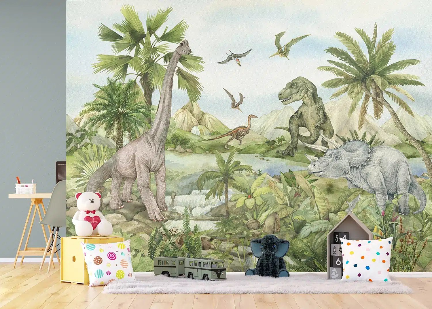 Wall Mural Dino World, Made to Measure, FT5P 352179