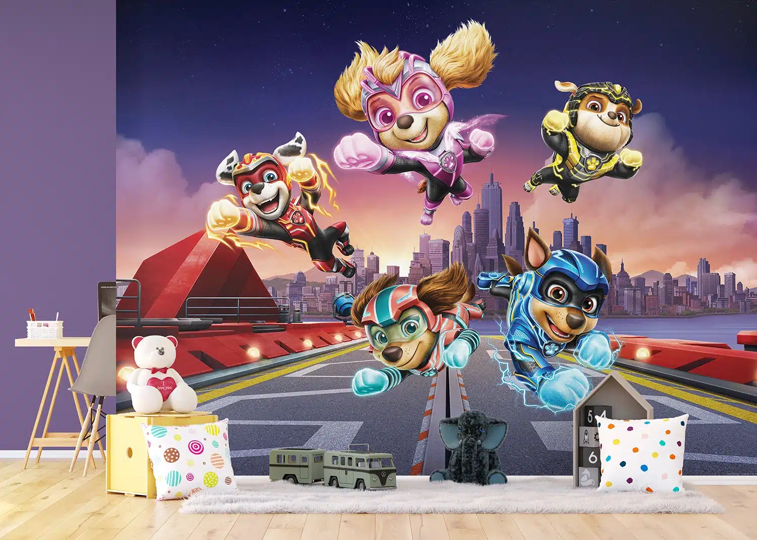 Wall Mural Paw Patrol Movie Rescue Flight, Made to Measure, FT5P 352193 3