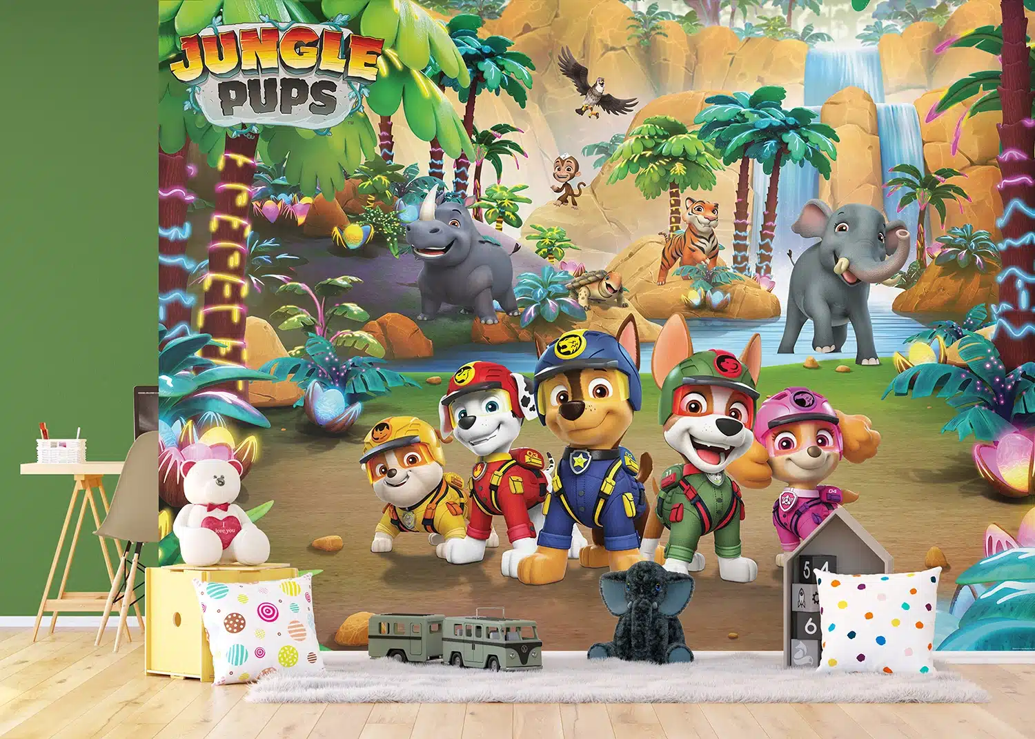 Wall Mural Paw Patrol Jungle Pups, Made to Measure, FTD5P 352197 2