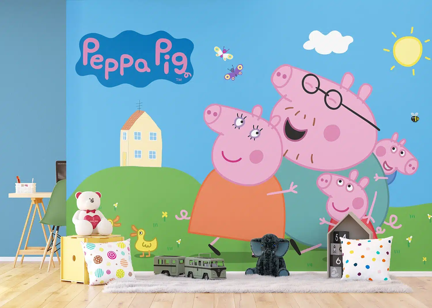 Wall Mural Peppa Pig Home, Made to Measure, FTD5P 352201