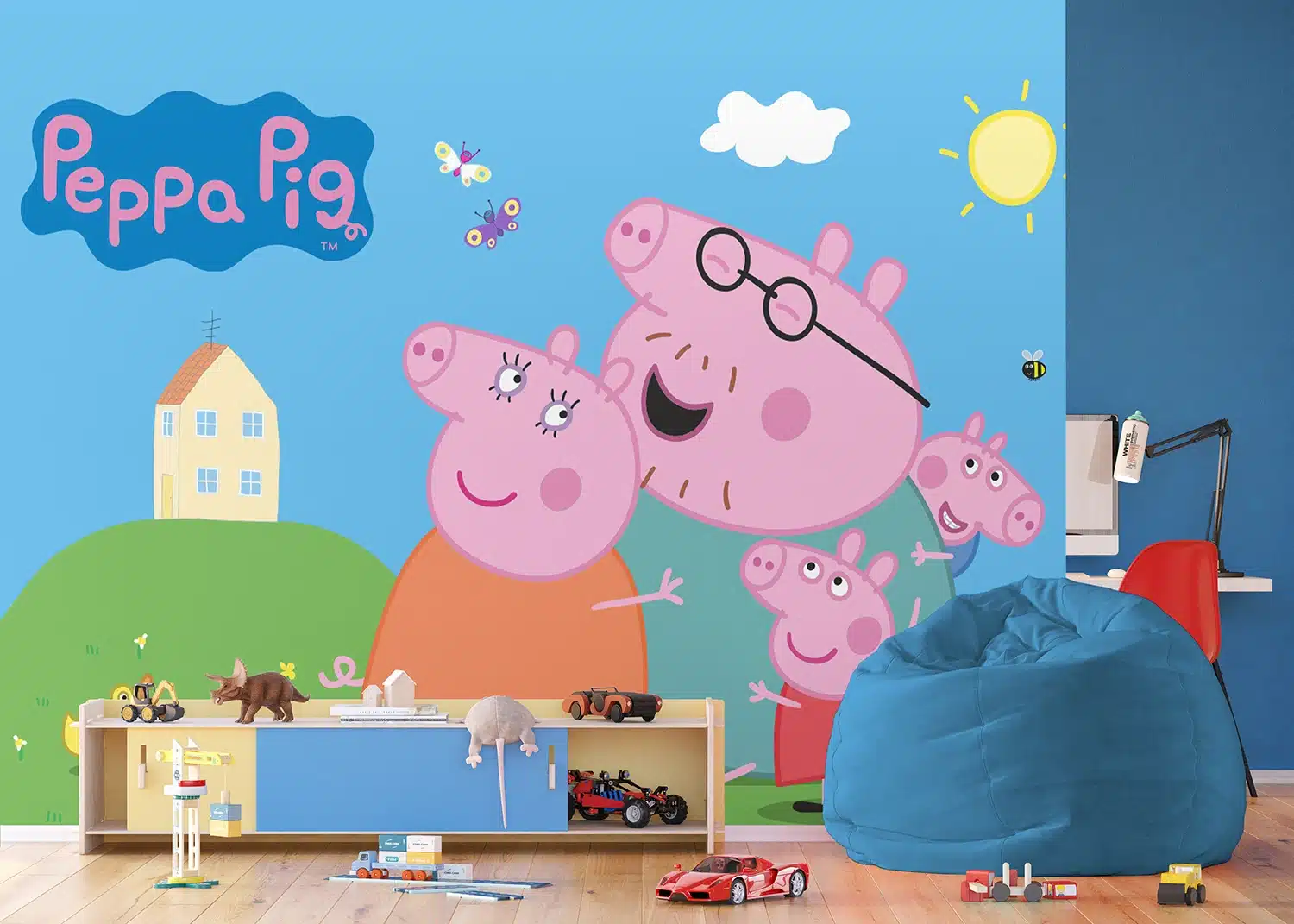 Wall Mural Peppa Pig Home, Made to Measure, FTD5P 352201 4