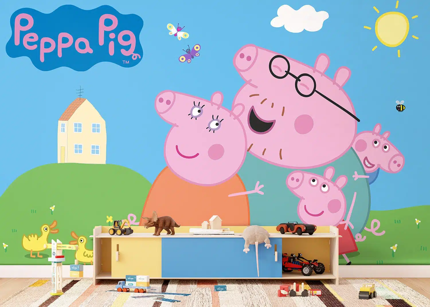 Wall Mural Peppa Pig Home, Made to Measure, FTD5P 352201 3