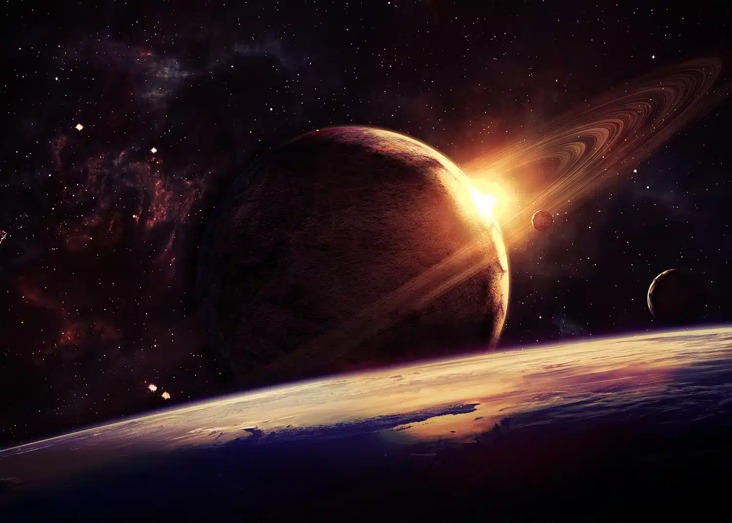 Planet in Space | Made-to-Measure Wallpaper | Artlook | FT5P 352209