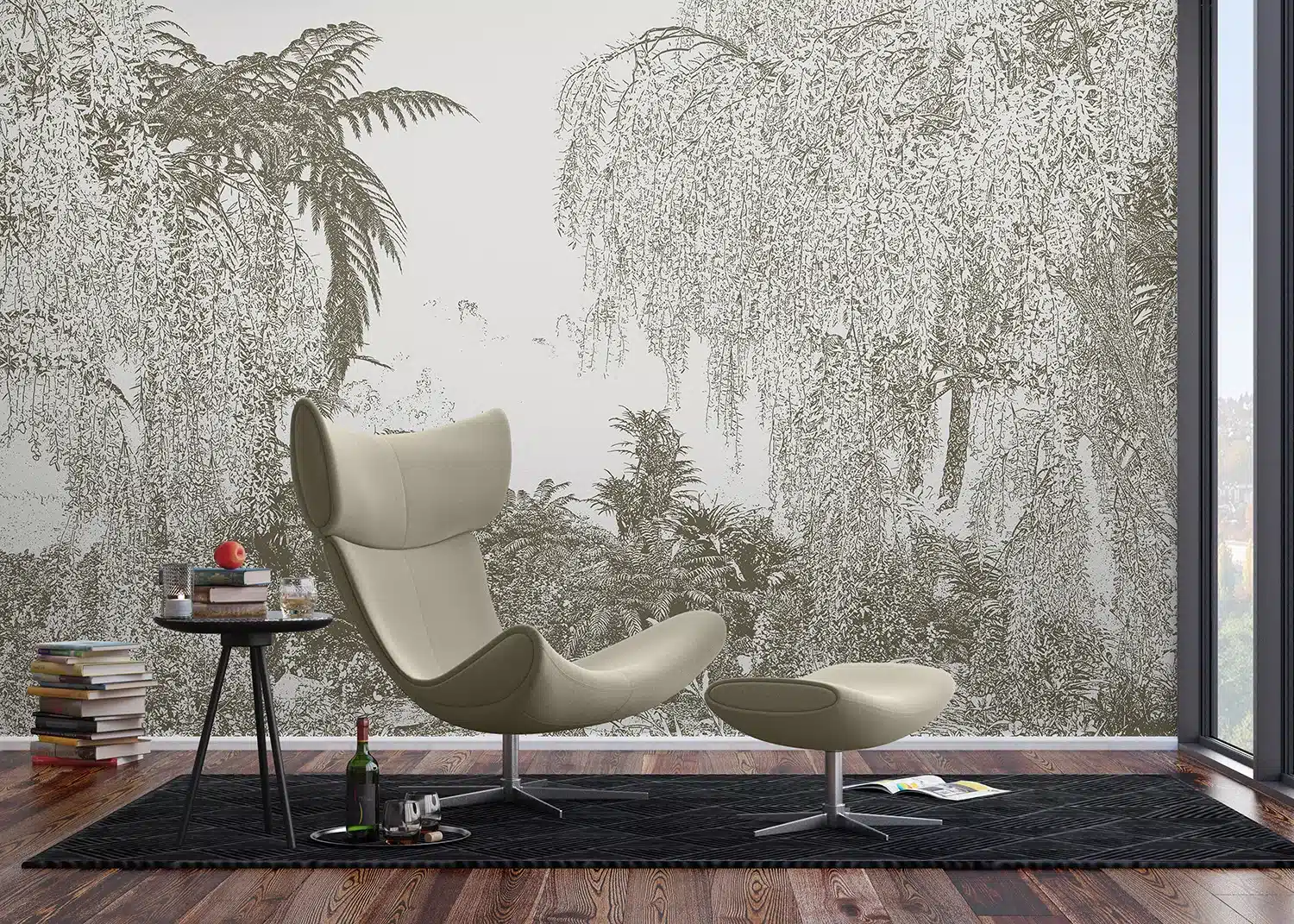 Wall Mural Drawn Jungle, Made to Measure, FT5P 352217 2