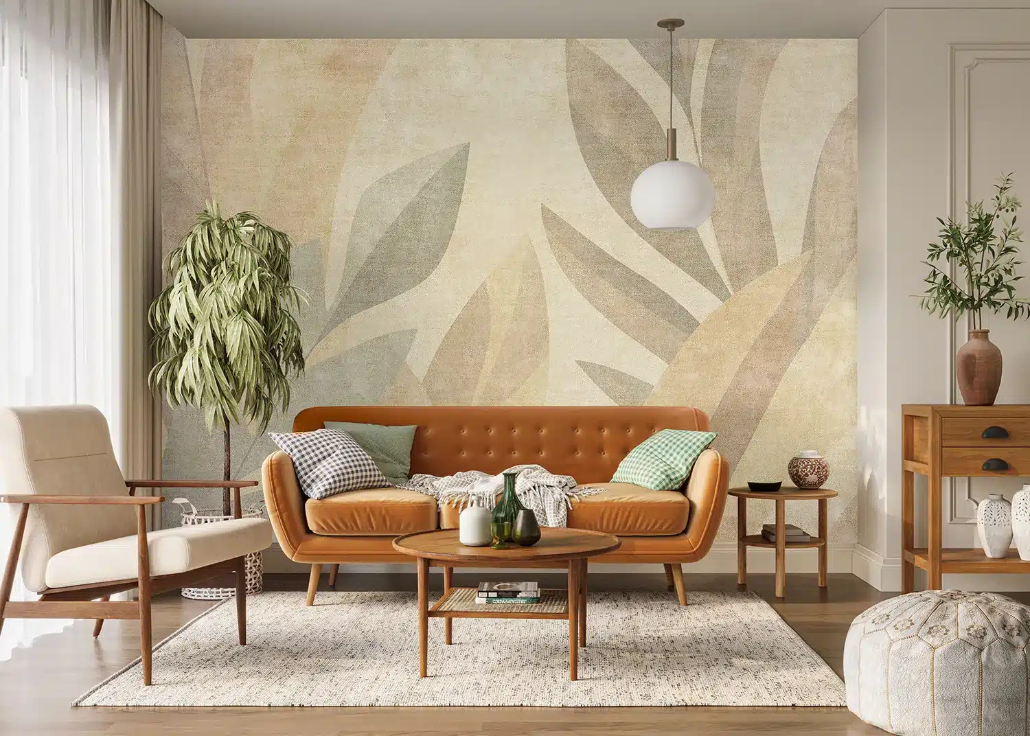 Sandy Leaves | Made-to-Measure Wallpaper | Artlook | FT5P 352225 6
