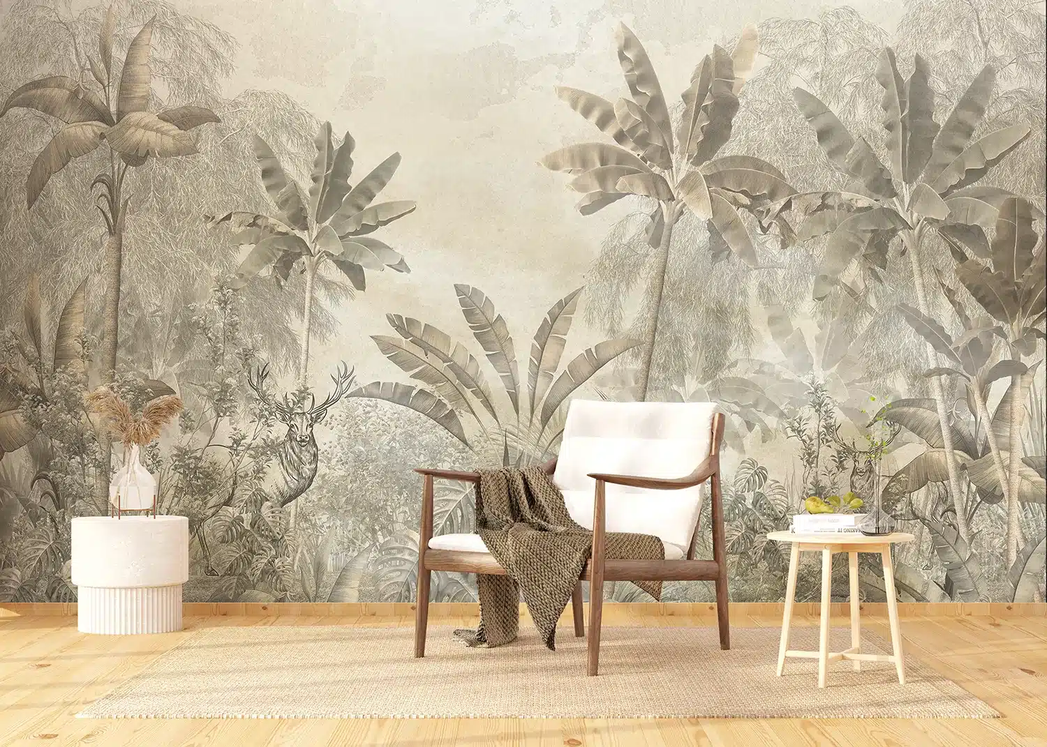 Wall Mural Vintage Jungle, Made to Measure, FT5P 352229 2