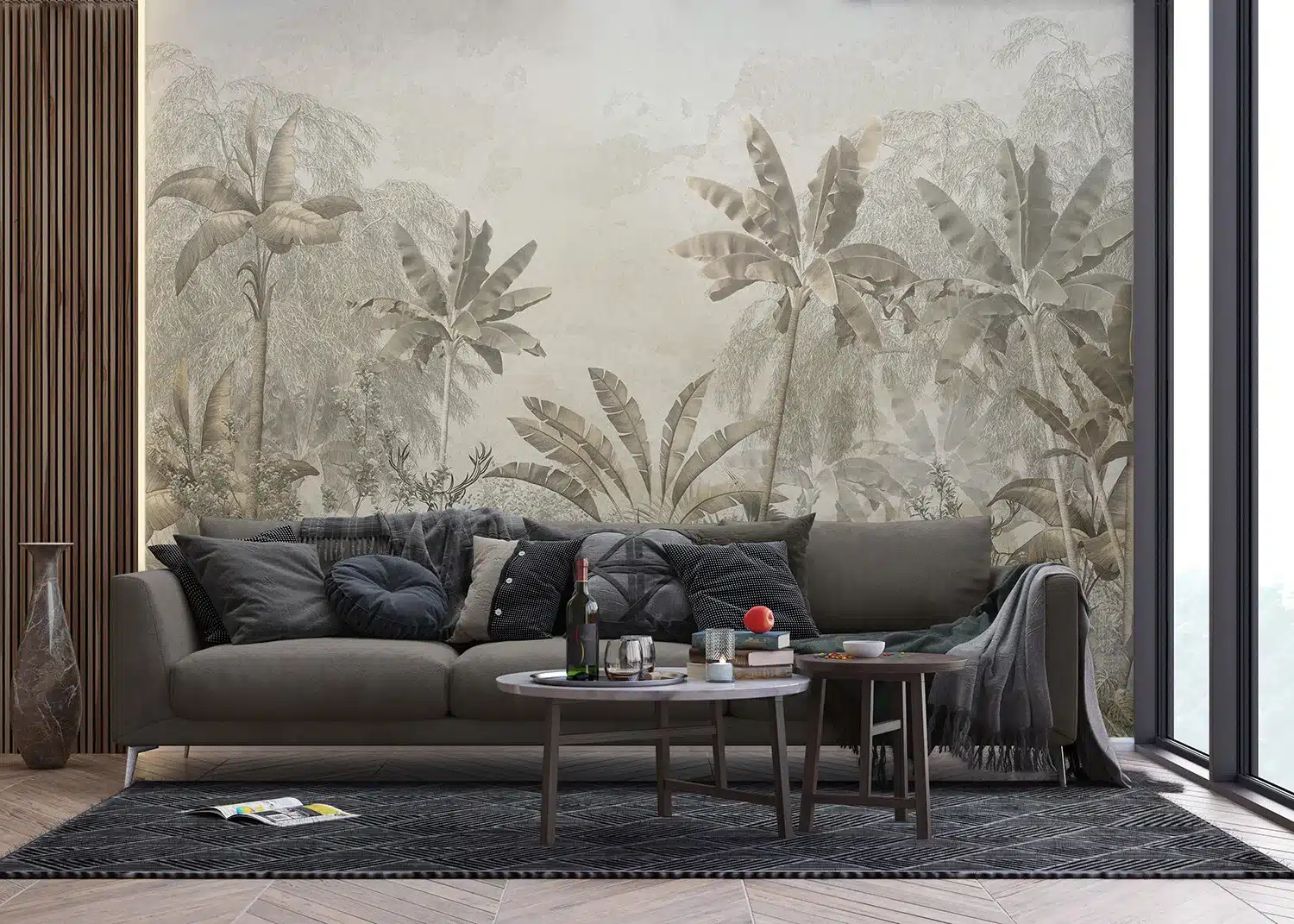 Wall Mural Vintage Jungle, Made to Measure, FT5P 352229 5
