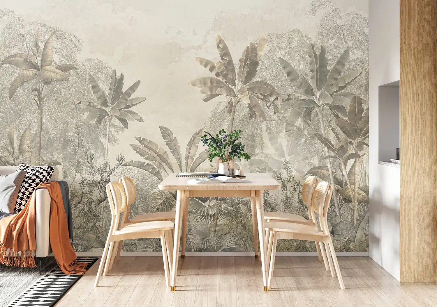 Wall Mural Vintage Jungle, Made to Measure, FT5P 352229 3